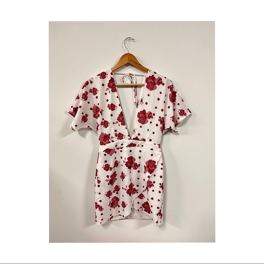 Sabo Skirt Floral White Romper Size Xs